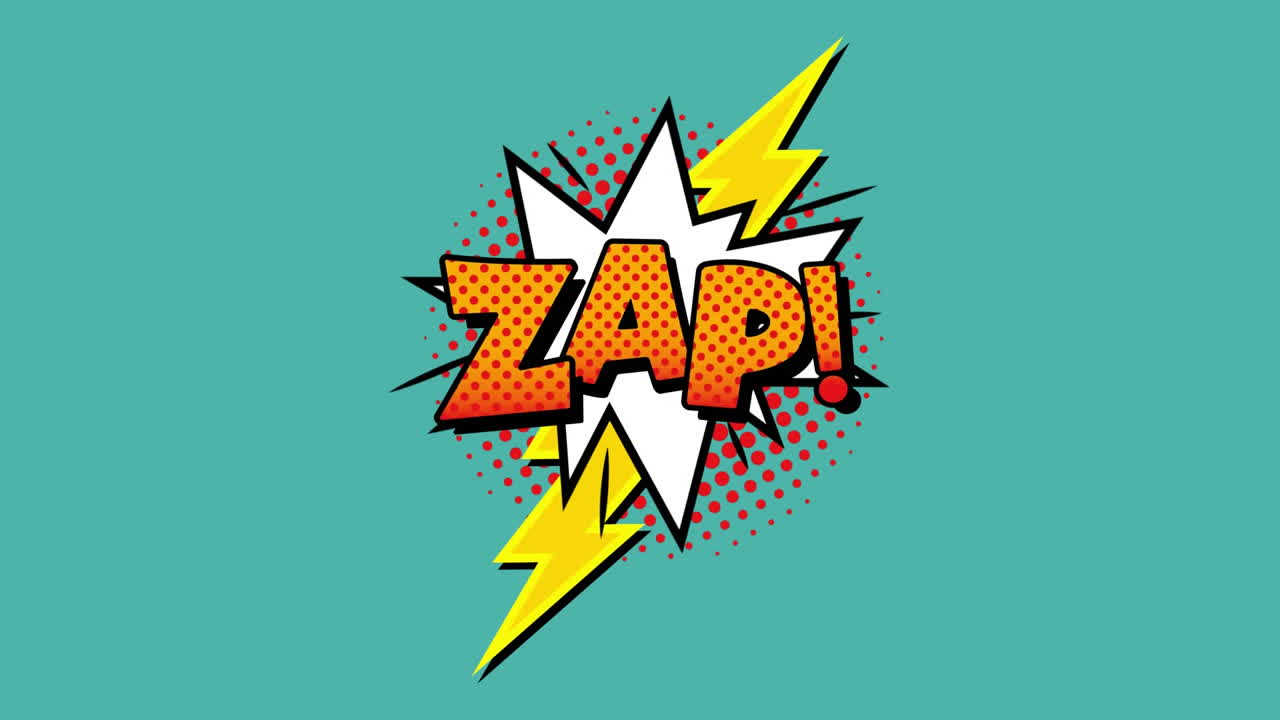 5 opciones de texto cómico y burbujas de discurso retro contra un fondo verde