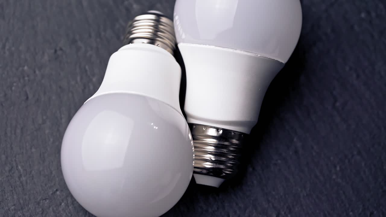 Close-up of light bulbs on the table