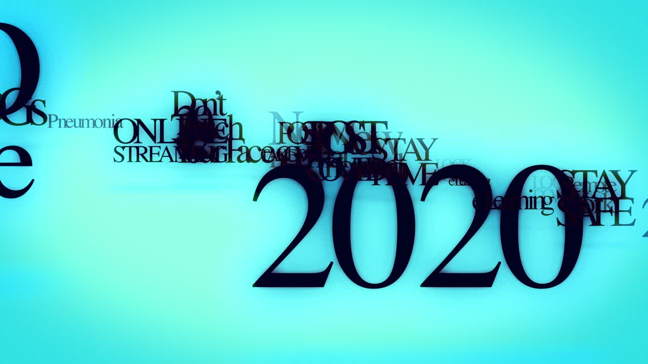 Trending words Typographic in 2021[loop]