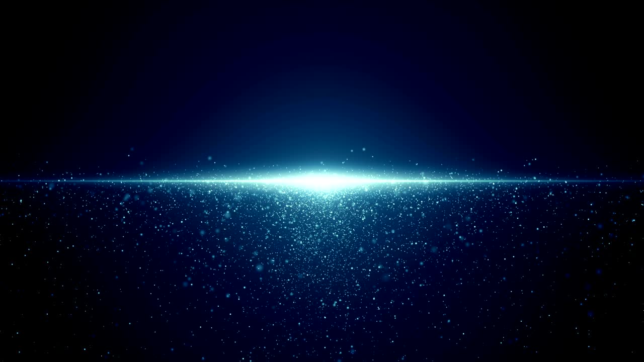 Particles Blue dust abstract light bokeh motion titles cinematic background loop