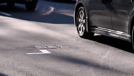 Car-wheels-running-on-the-road