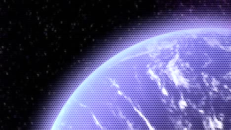 animated moving motion background showing planet earth from space