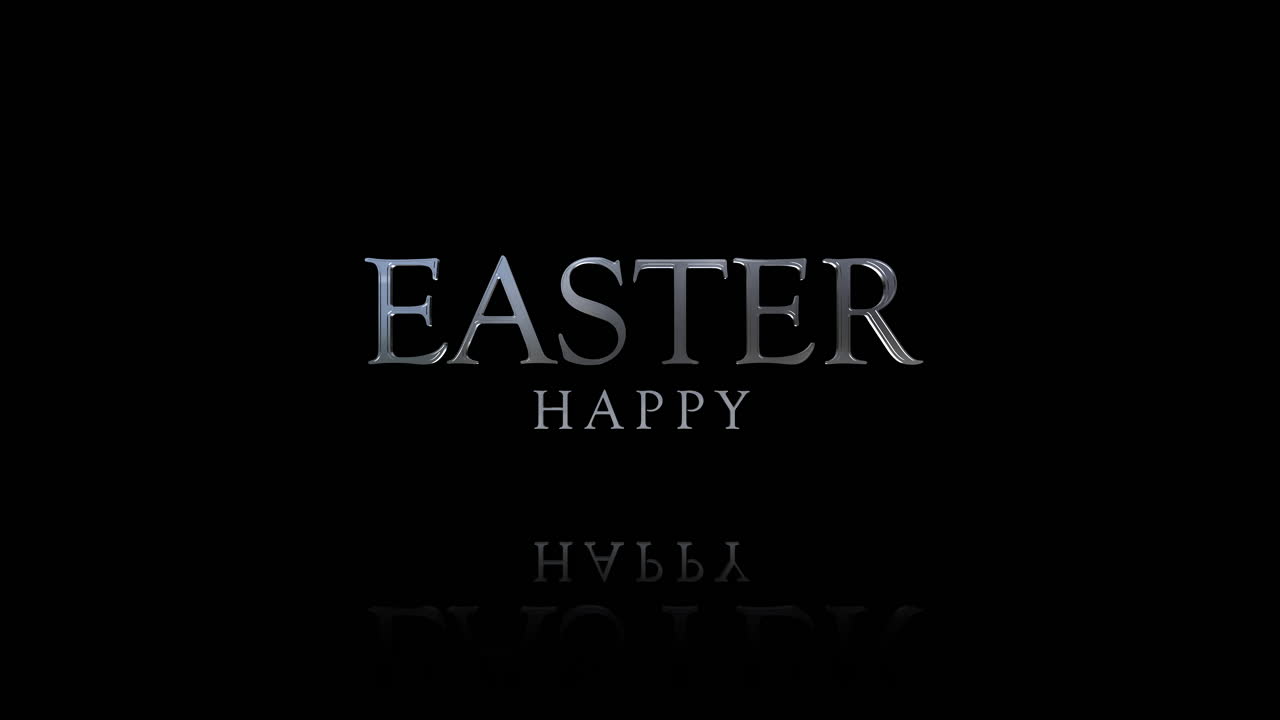 Eleganza e moda scritta Buona Pasqua su sfumatura nera