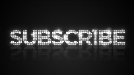 glamorous subscribe sign background looping animation