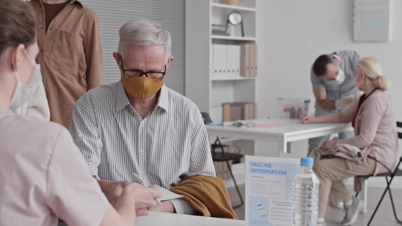 Busy Hospital Room with Patients