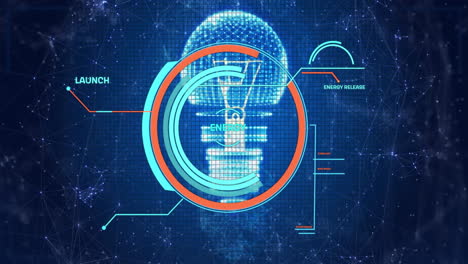 Animation-of-circular-scanner-processing-energy-data-over-light-bulb-and-network