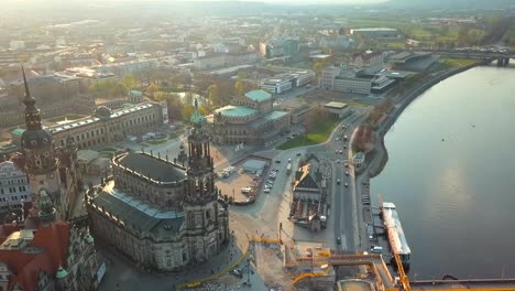 vista aérea de dresde, alemania