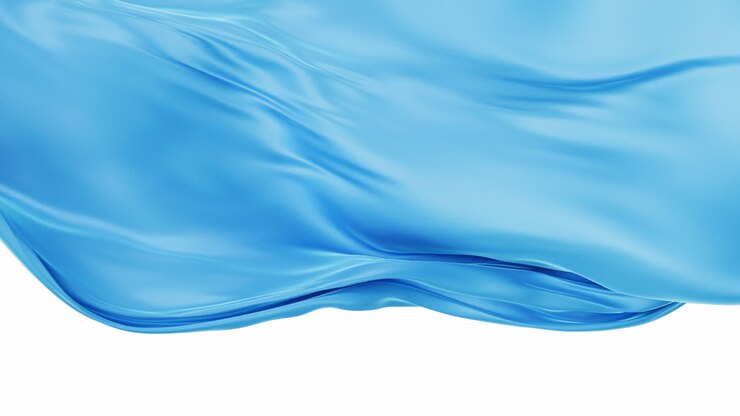 Smooth wave cloth background with alpha channel, 3d rendering.