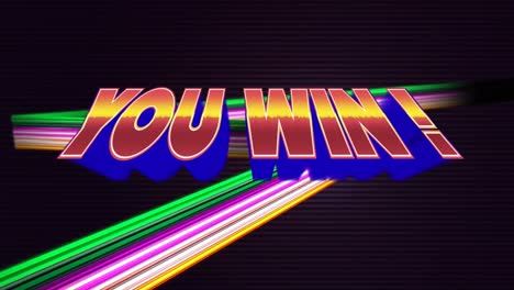 you win text