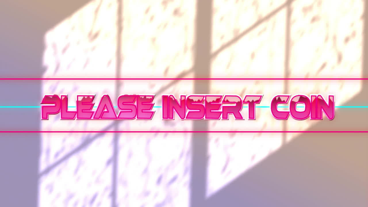 창의 그림자 위에 동전 텍스트를 입하십시오.