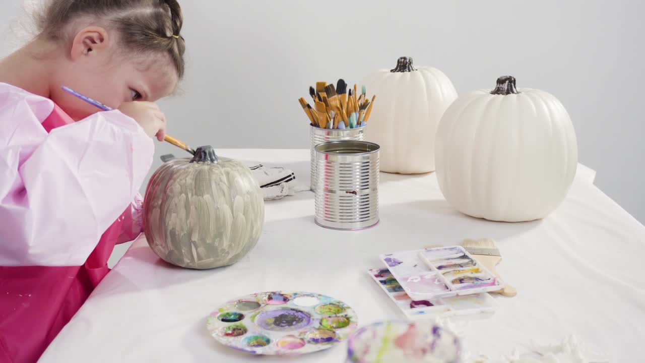 pintura de calabaza artesanal con pintura acrílica