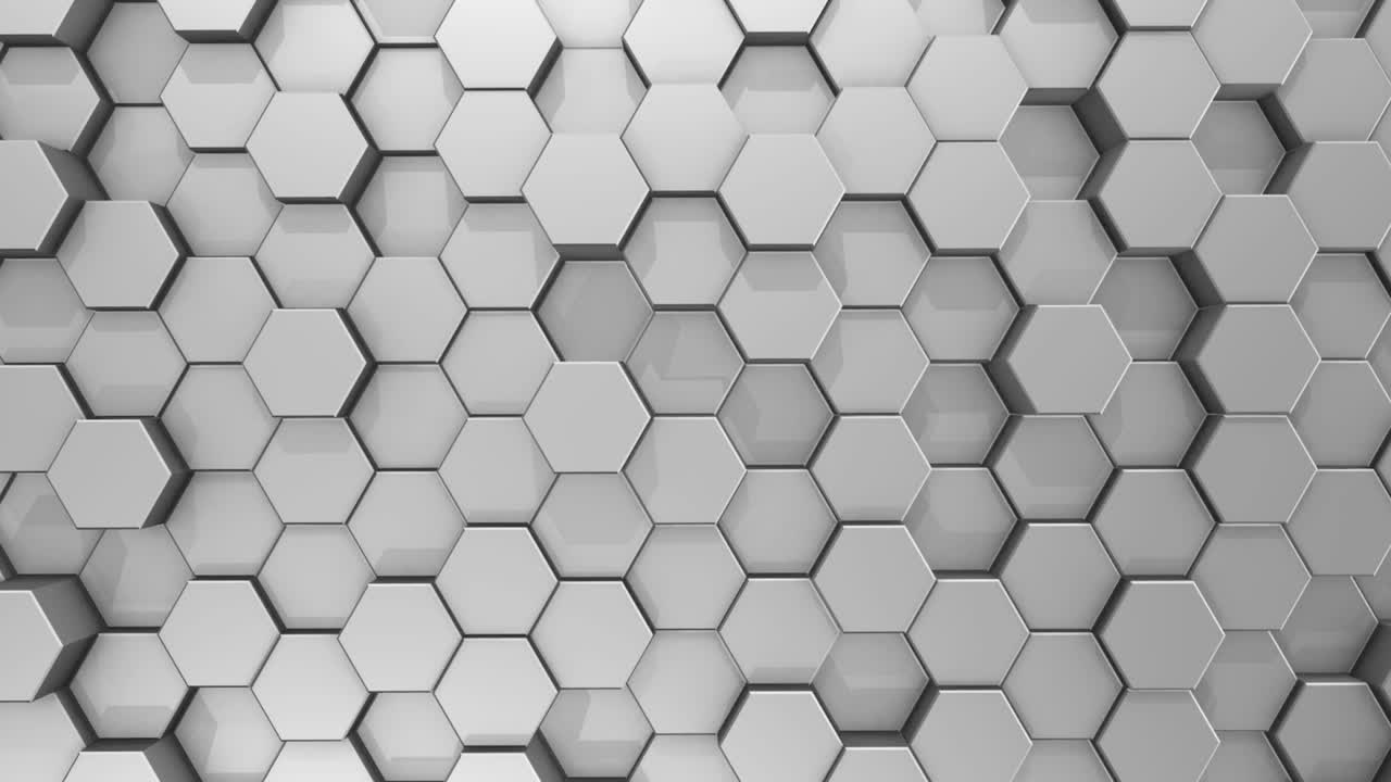 fondo de panal de hexágono blanco de bucle abstracto.