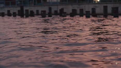 sunset reflections on the water