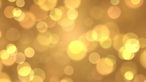 4k blurred festive yellow orange lights with bokeh abstract isolated loop background.