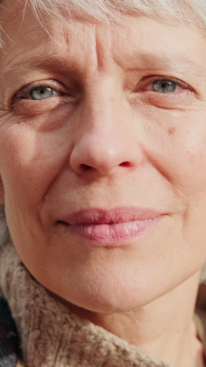 Close-up Portrait of a Mature Woman