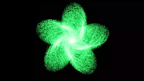 visual effects, vfx, green flower particles