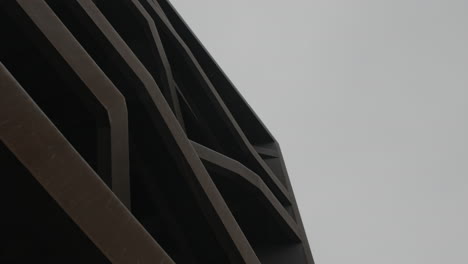 abstract, geometric steel stairway construct