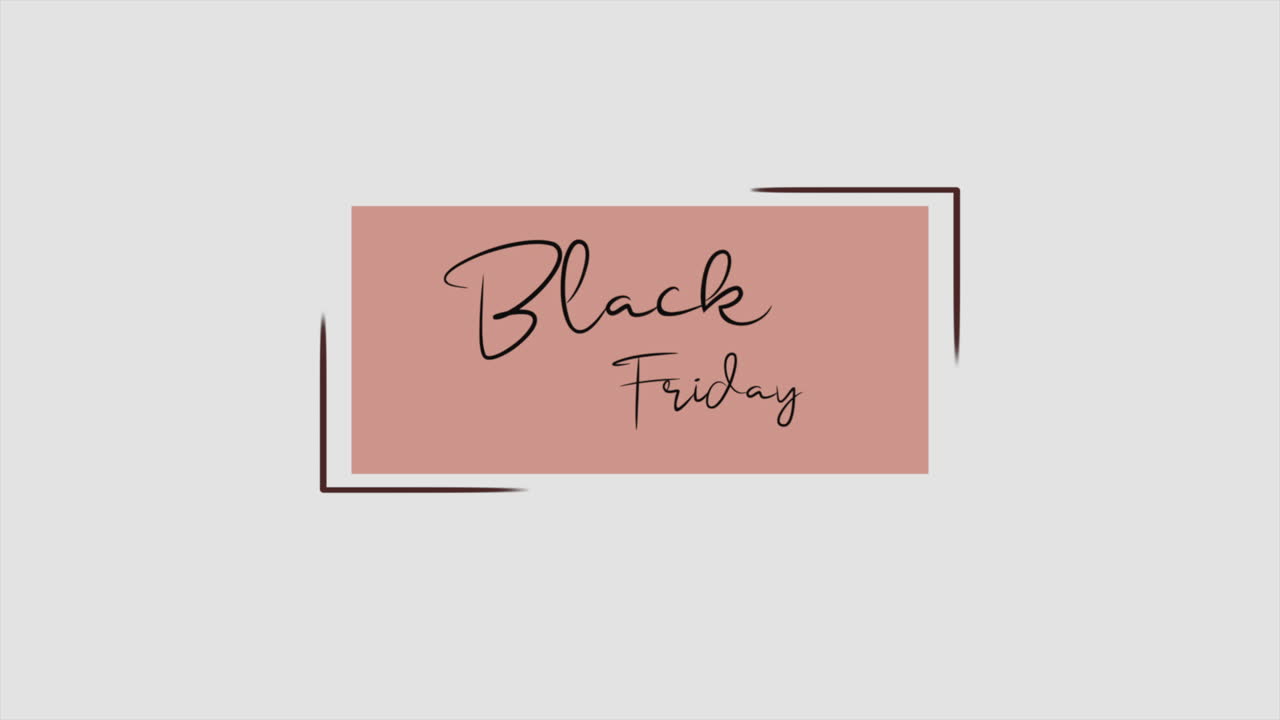 흰색 현대 그라데이션에 갈색 프레임에 검은 금요일