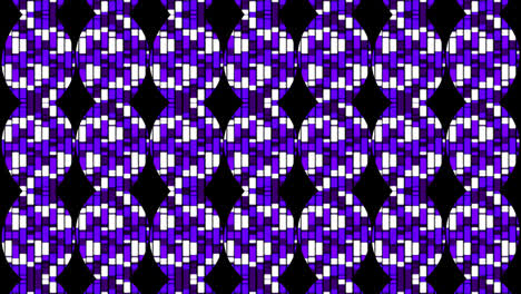 animación de fondo abstracto con círculos y rectángulos en tonos de violeta