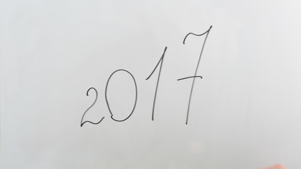 年間スケジュール。マーカーで描く。