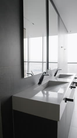 modern double vanity bathroom