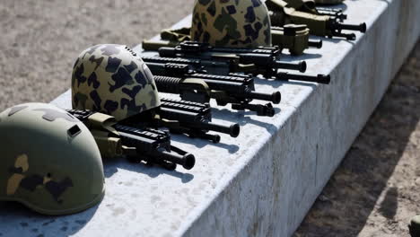 military equipment and personnel