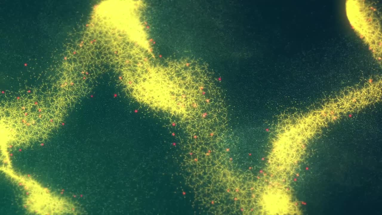 fondo de partículas brillantes abstractas