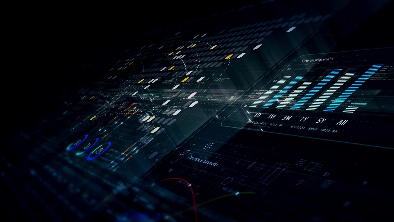 Dynamic data visuals for business info graphics, animated charts, and data-driven insights for a business meeting mock-up. Explore the world of trading, stock exchanges, and crypto