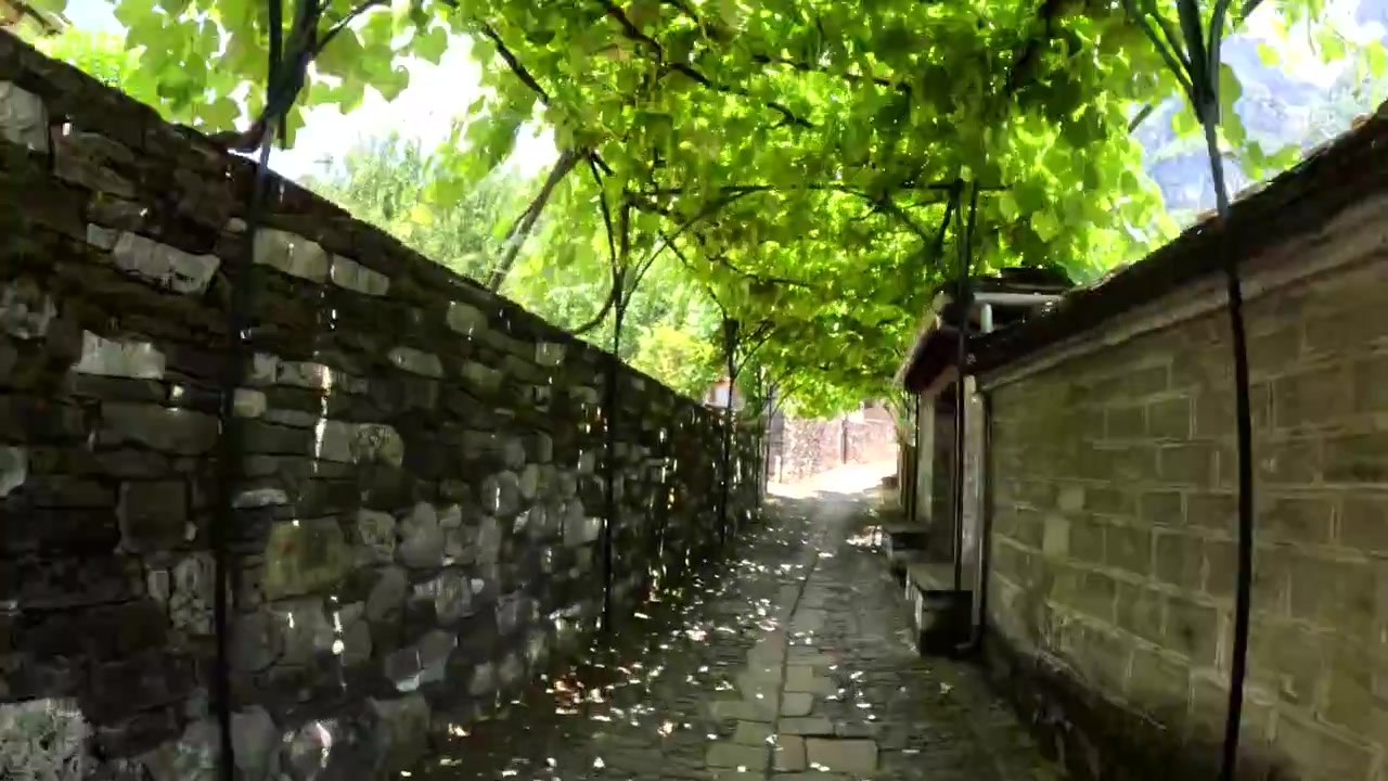 Mikro Papigo Walk POV Hyperlapse, Walking Inside Mountain Village of Epirus Ioannina Greece