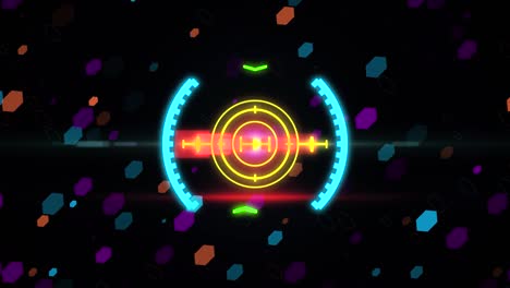 hud elemento de visión de espacio. gráficos de movimiento