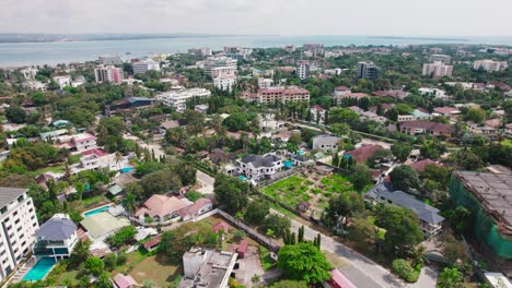 cityscape of masaki, an administrative ward in kinondoni district of the dar es salaam region in tanzania
