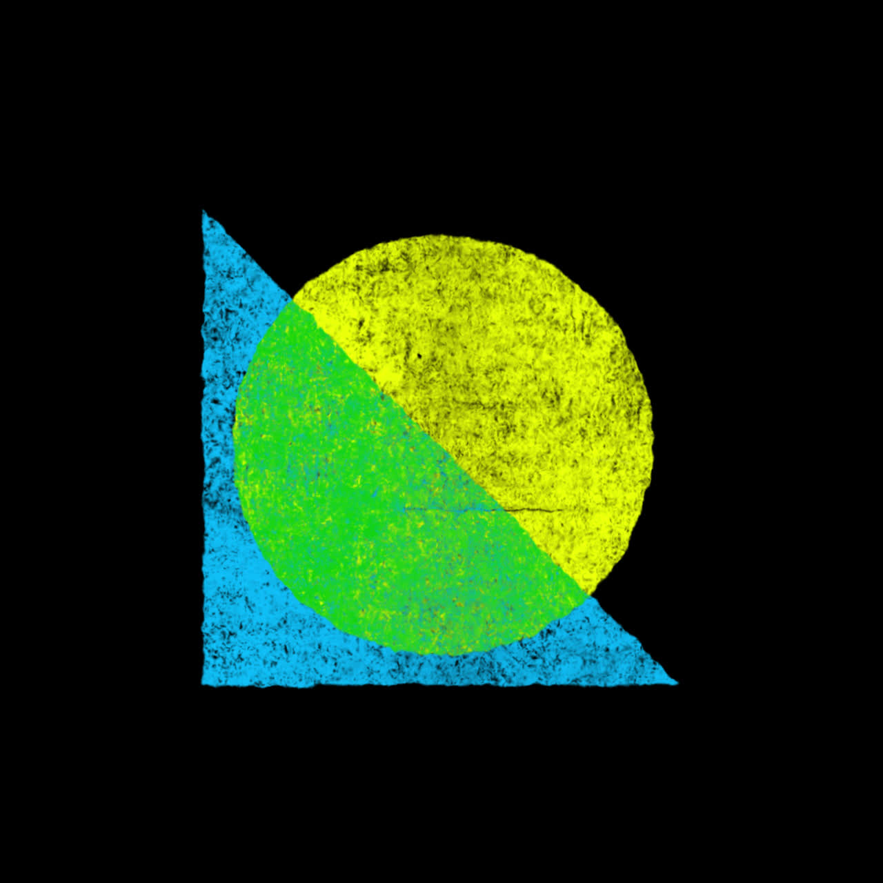 Animazione astratta dinamica di forme geometriche colorate