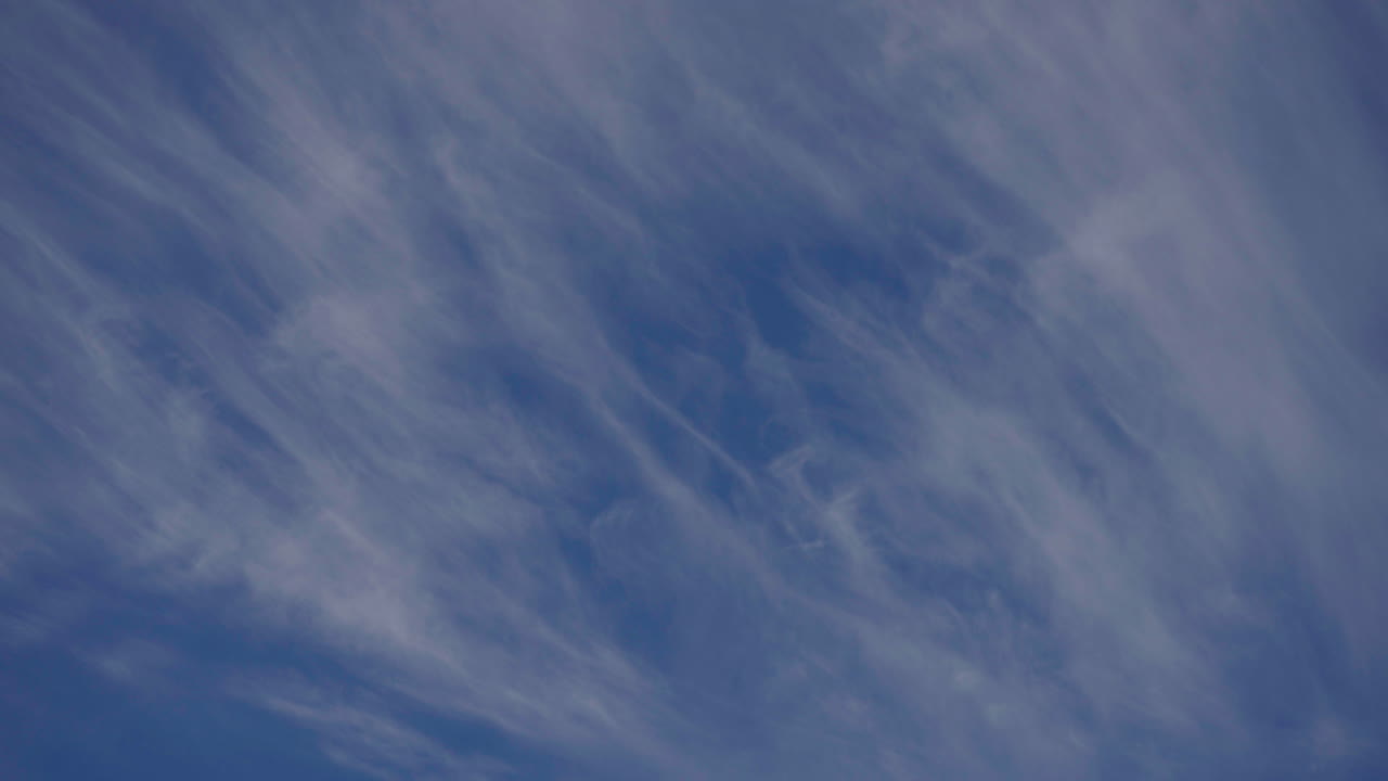 Clouds in the sky, slow pan across