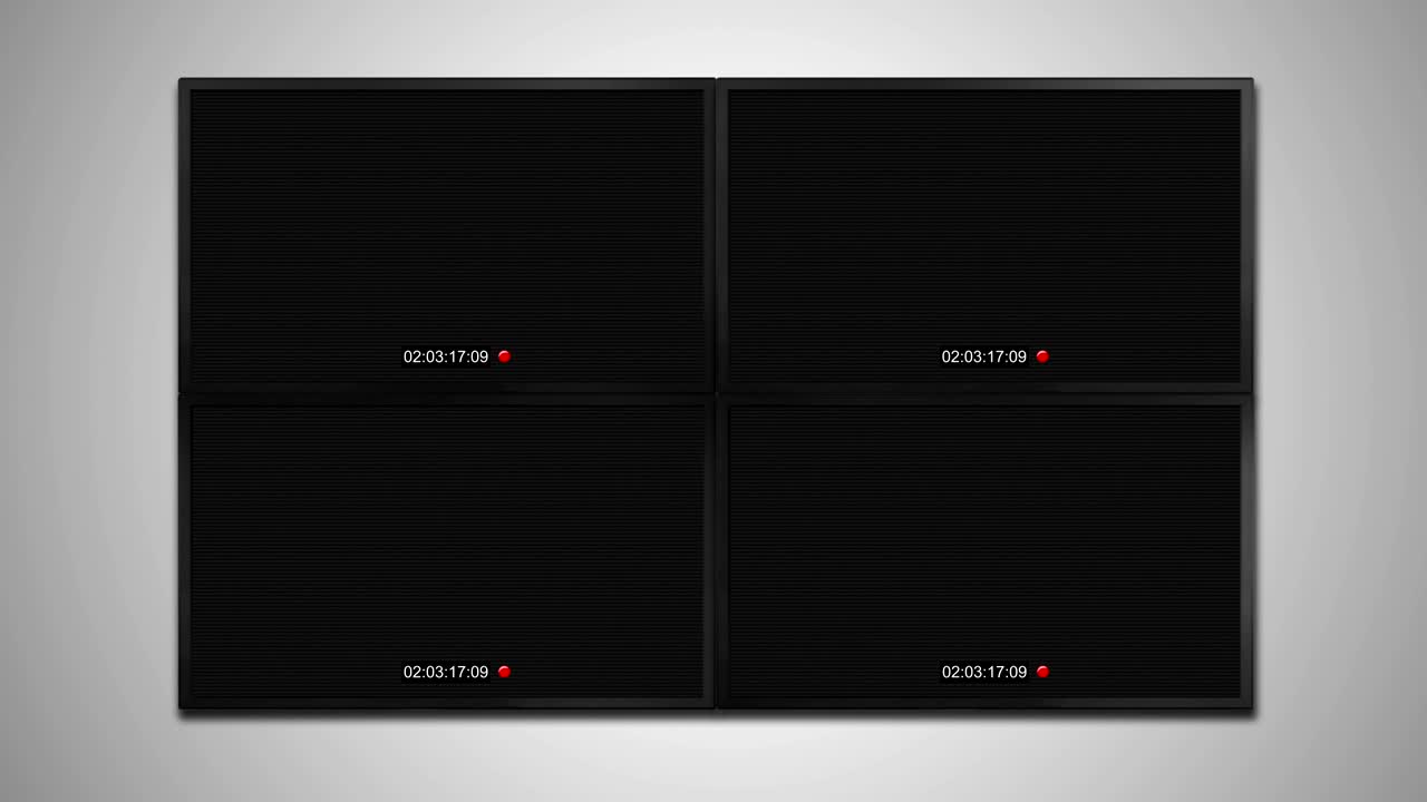 cctv monitor display on tv wall )