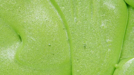 bright green bubbles sparkling.