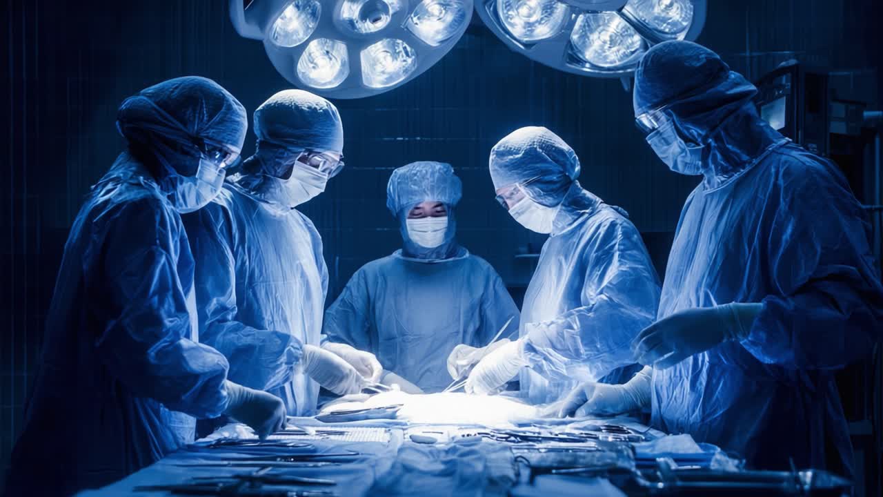 A Highly Skilled Surgical Team Collaborates in an Operating Room, Focused on Precision and Care to Ensure Patient Safety and Successful Outcomes During a Complex Procedure