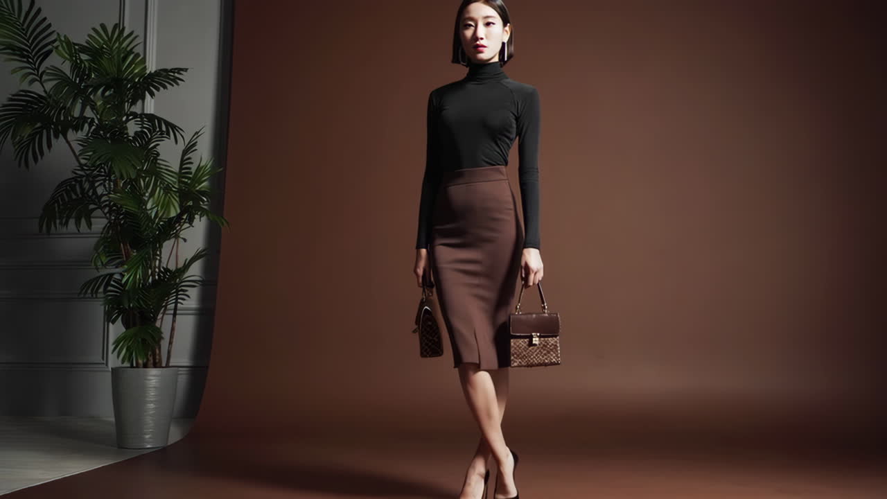 Stylish Woman in Business Attire