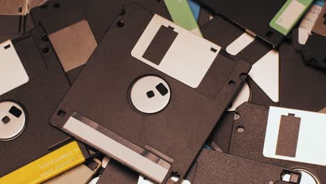 a stack of floppy disks