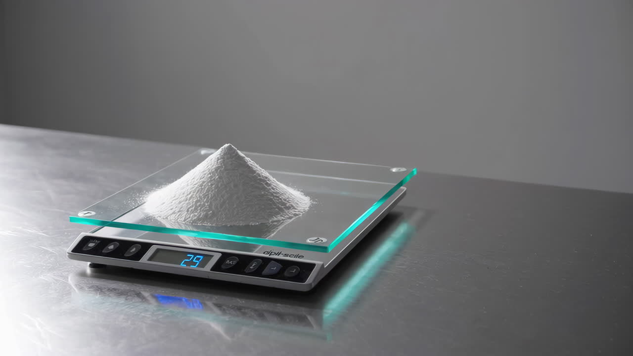 White Powder on a Digital Weighing Scale