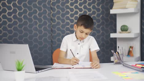 books and boy student.