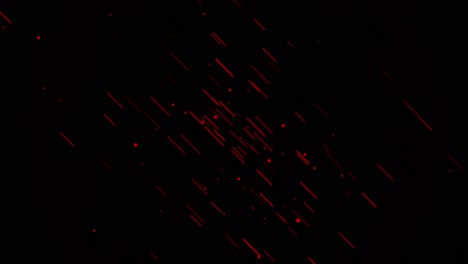 líneas y puntos rojos sobre fondo negro