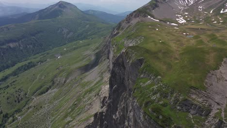 impressive cliff formations in the heart of the french alps