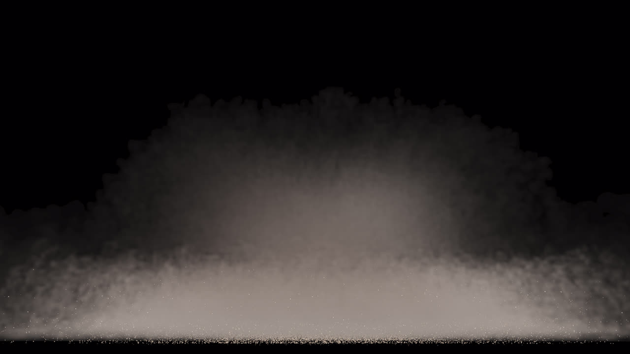 추상적인 먼지 폭발 효과