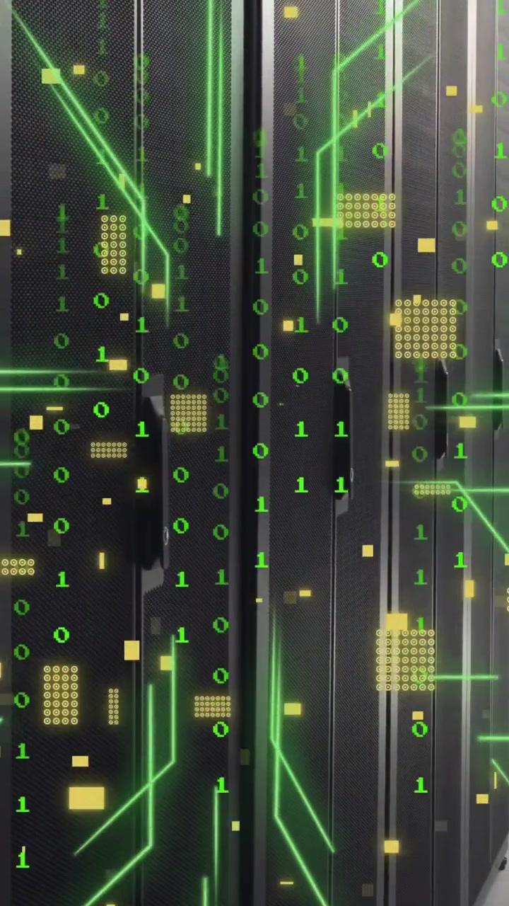 Animation of data processing over computer servers
