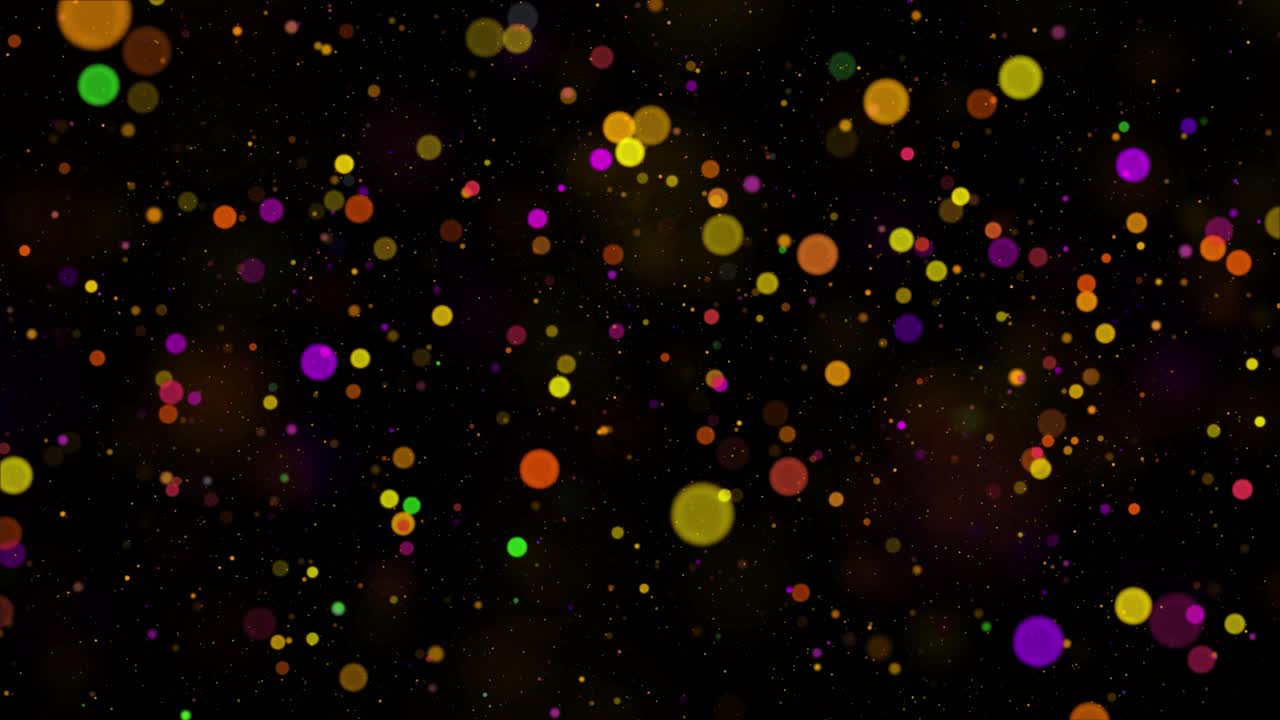 4k 3d animation abstract festive motion background particle bokeh dust light rising glitter luxury