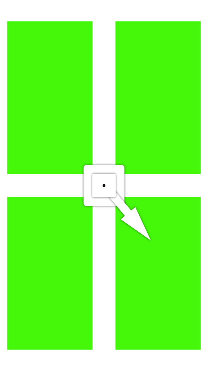 Animated Arrow Pointing to Green Screen Multi-Screen Template