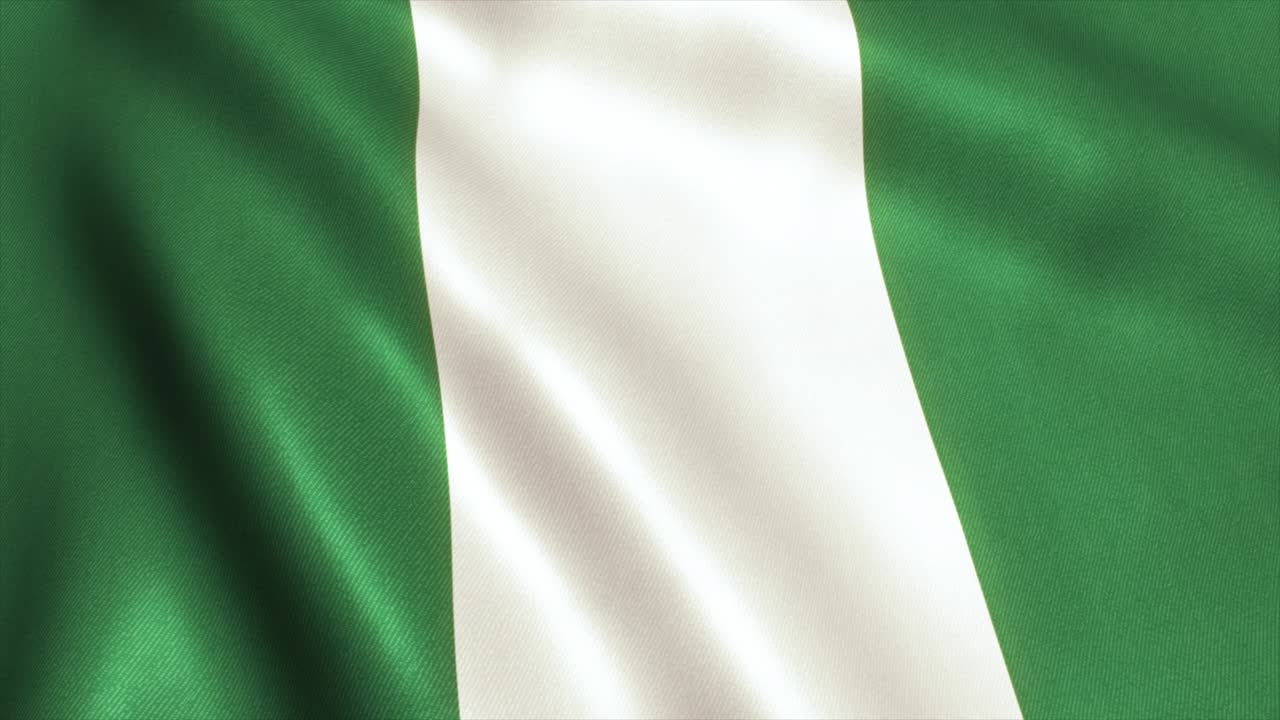 video de la bandera de nigeria en 4k