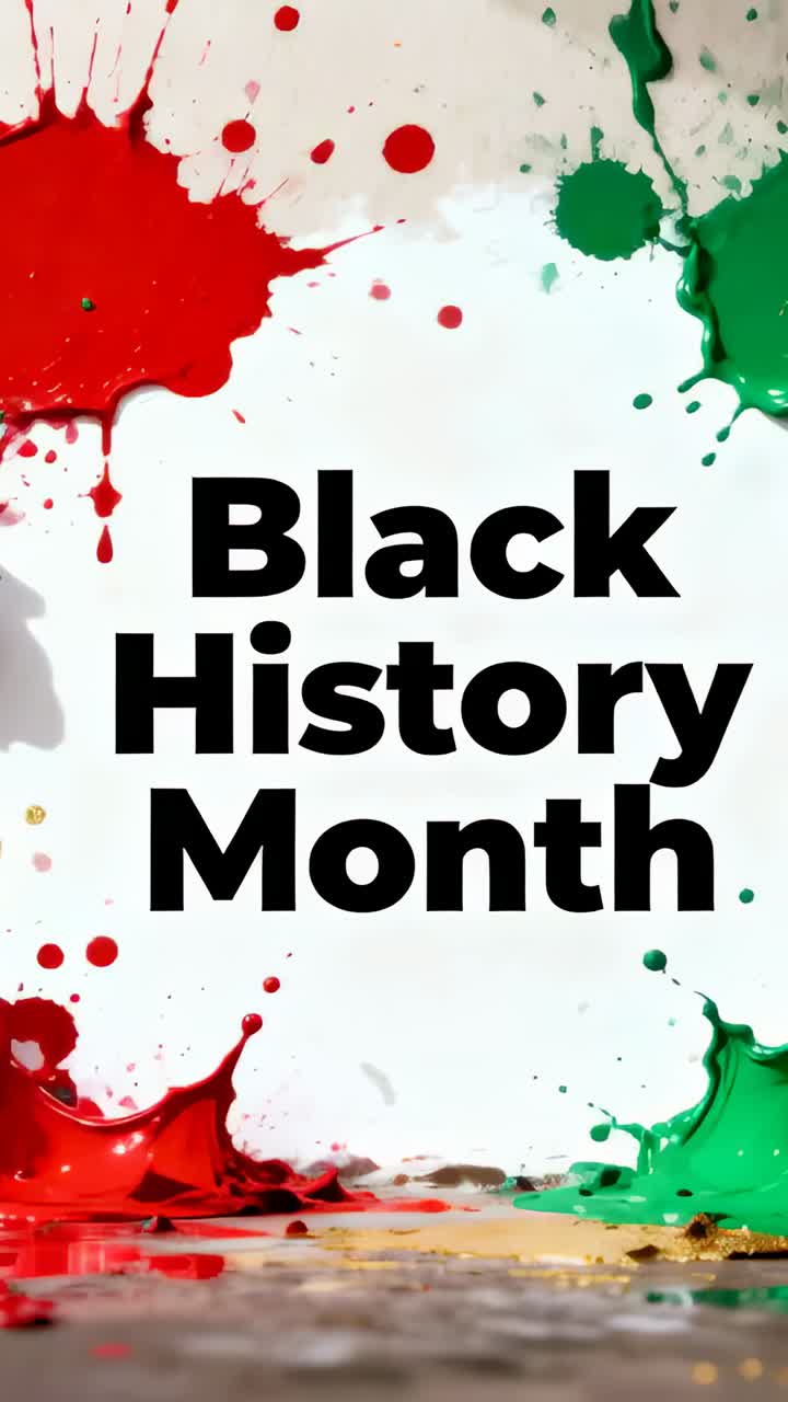 Video verticale: zoom iniziale, ridimensionamento per il Black History Month e ritaglio sul set con vernice per la messa a fuoco