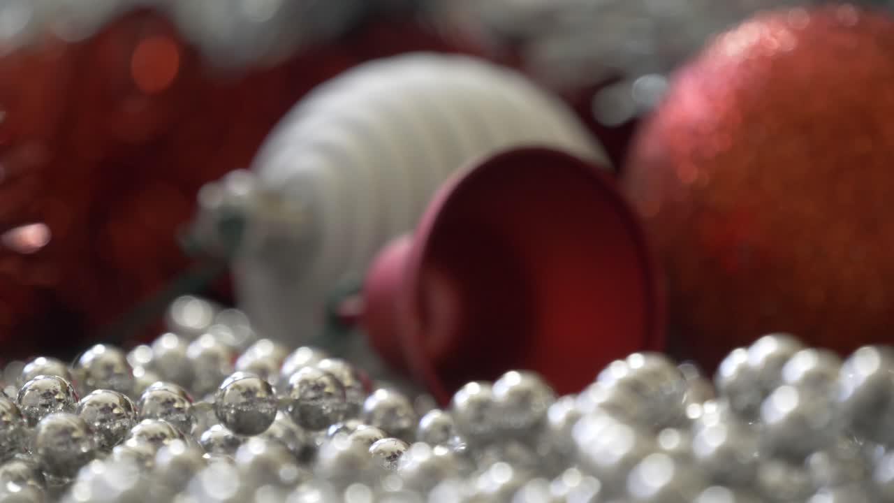 christmas bell bauble falling on the floor