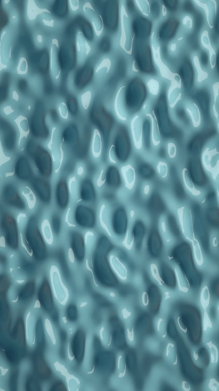 fluido azul ondulado volumétrico. animación 3d que muestra imágenes en 4k, bucle infinito